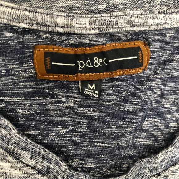 PD&C Gray 100% Cotton T-shirt Medium - Picture 3 of 9